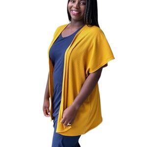 Buttercream Cardigan Sustainable Slouchy Womens Med Granola Indie Cotton Yellow